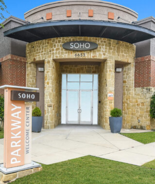 Soho Parkway Exterior Leasing Office