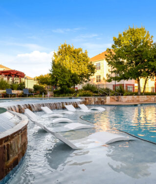 Exterior Pool and Fountain View