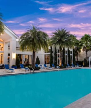 Exterior pool and clubhouse